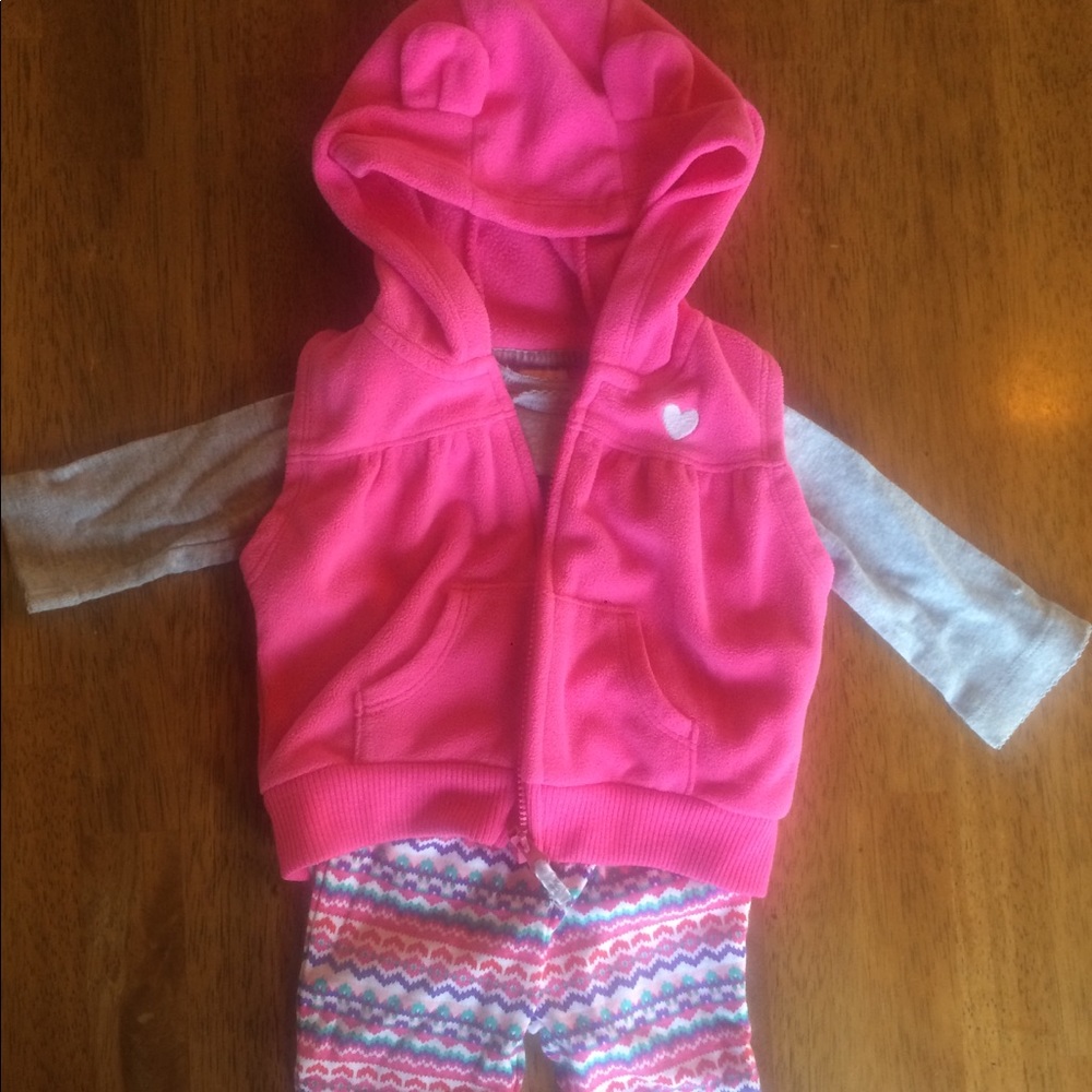 3m girls outfit with vest